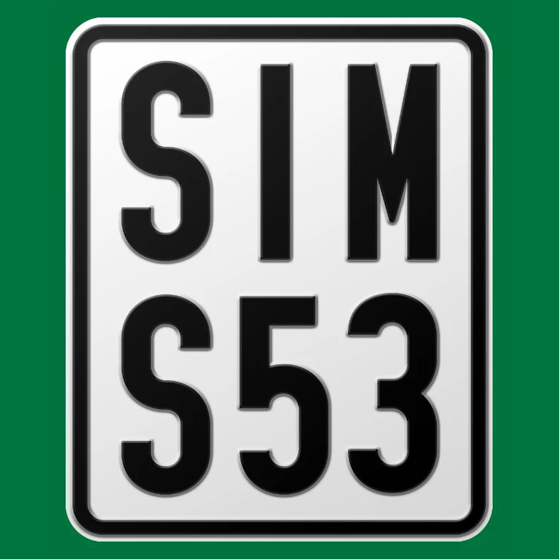 Simson S53 Moped Kennzeichen