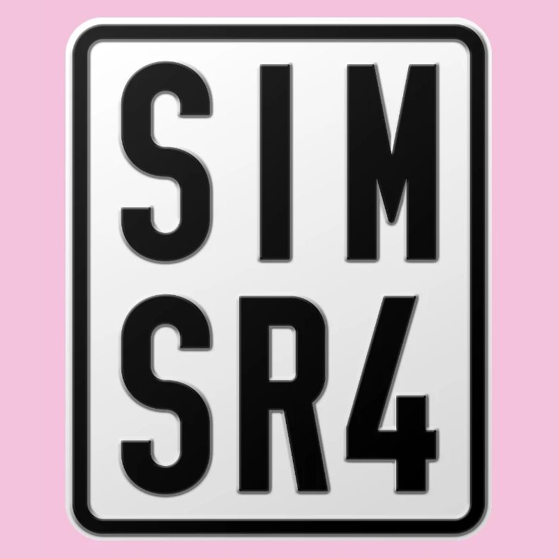 Plaque d’immatriculation du cyclomoteur Simson SR4