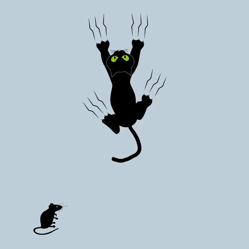 Night Eyes Neon Cat
