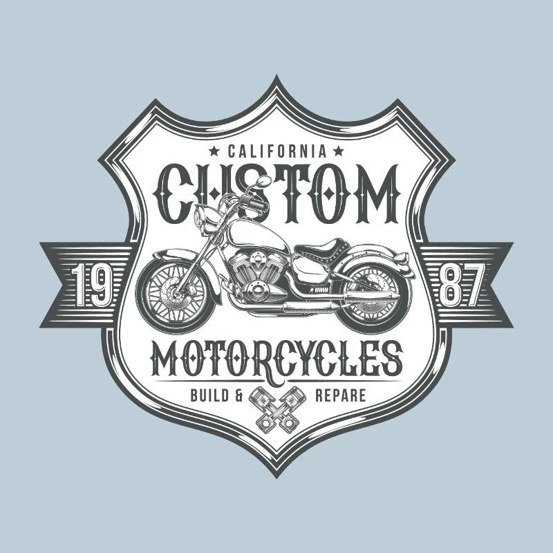 Custom Motorcycles Amerika Motorrad Retro Geschenk