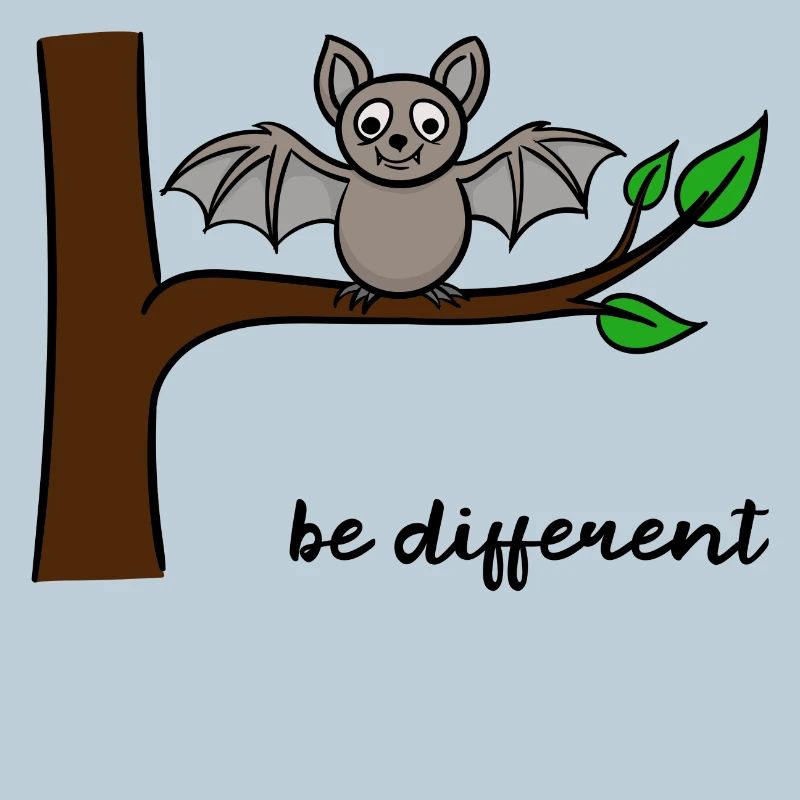 Funny Bat Different Being Brave Humorous