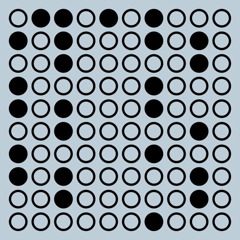 Nerdy Design "Primzahlen" bis 100