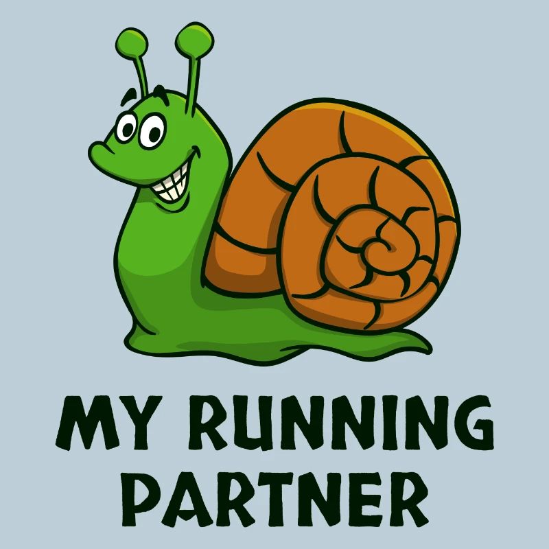 Snail's Pace Partner Look Slow Running Jogging