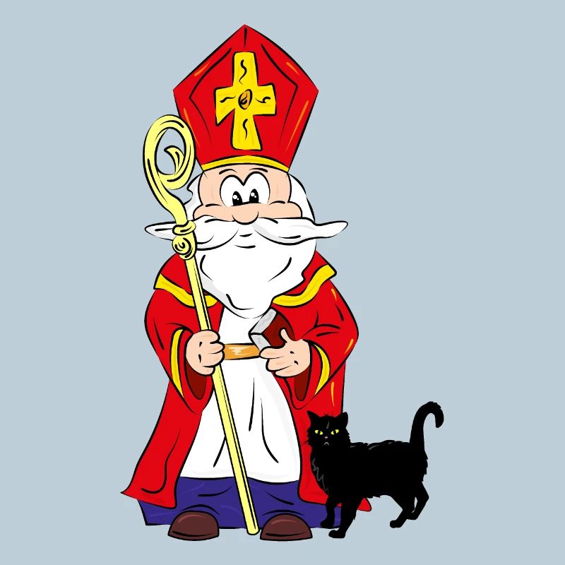 Sinterklaas without a black cat in his bag