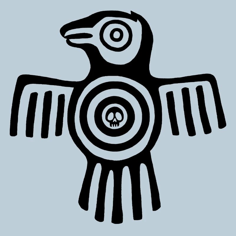Schwarzer Inka-Vogel
