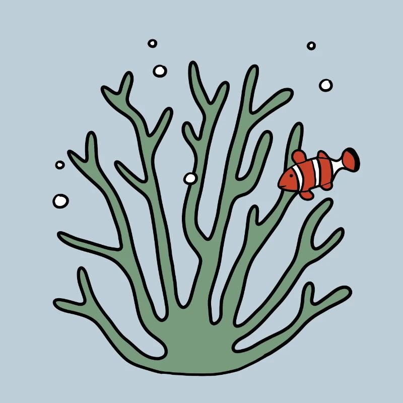 Coral anemone fish
