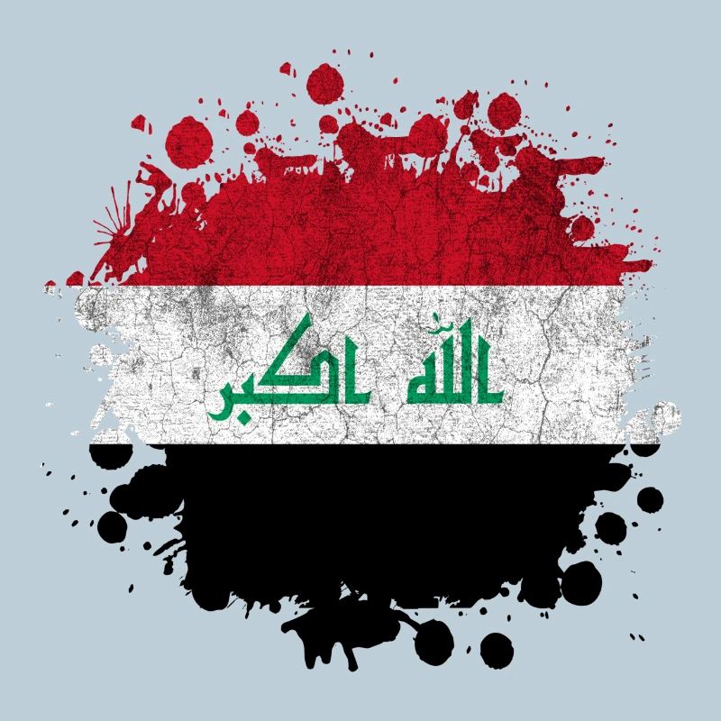Irak Splash Flaggen Design