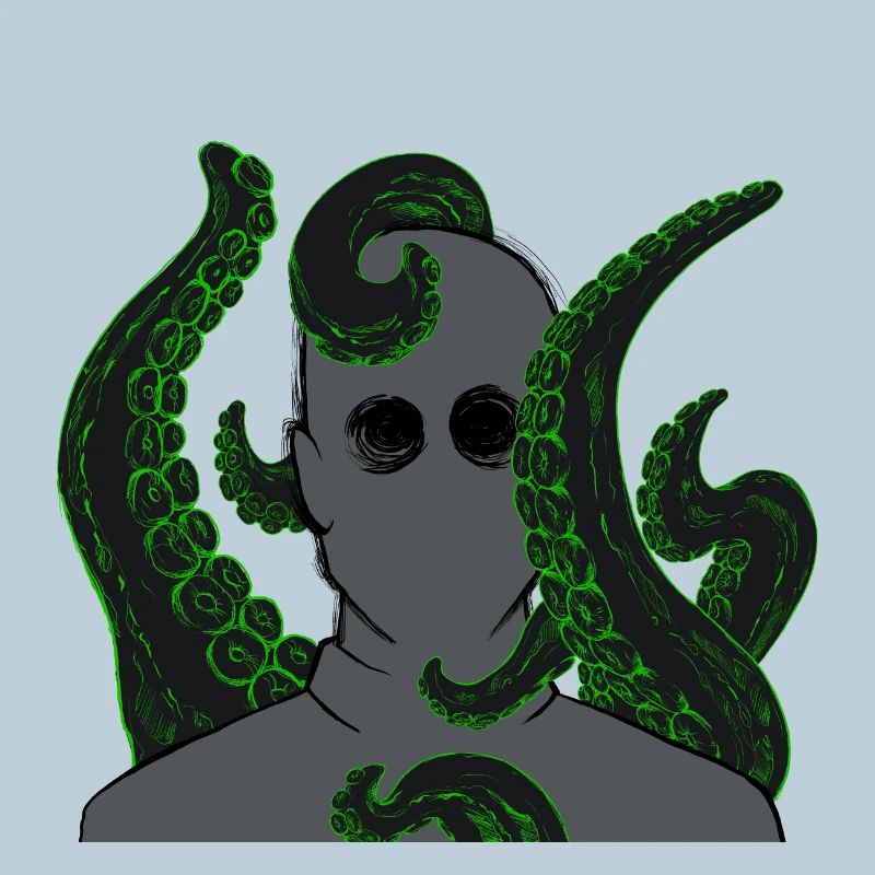 Portrait Neon Tentacle
