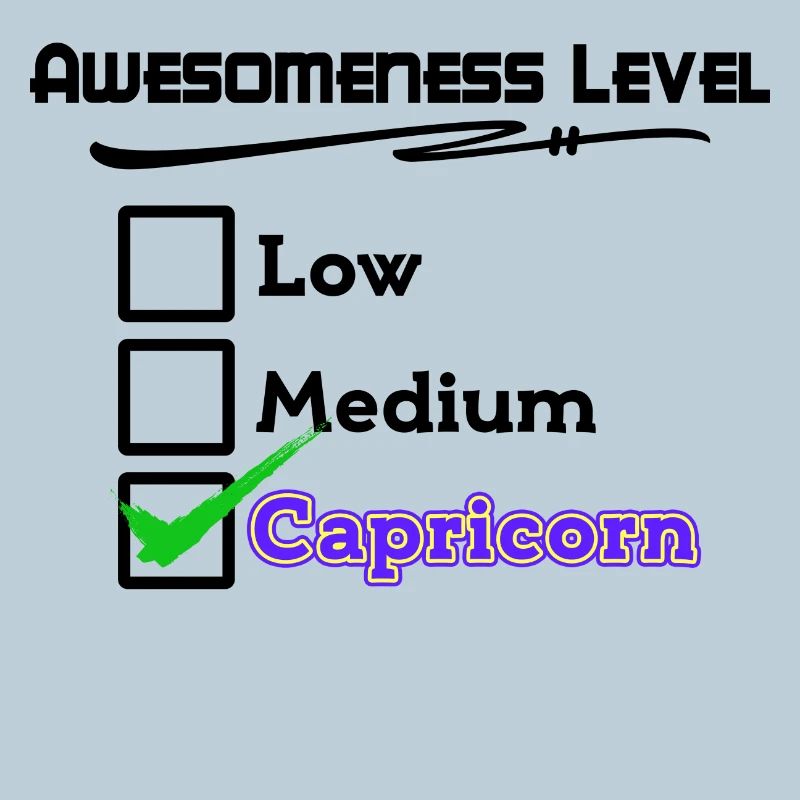 Horoscope Signe du zodiaque Capricorne Cool Statement