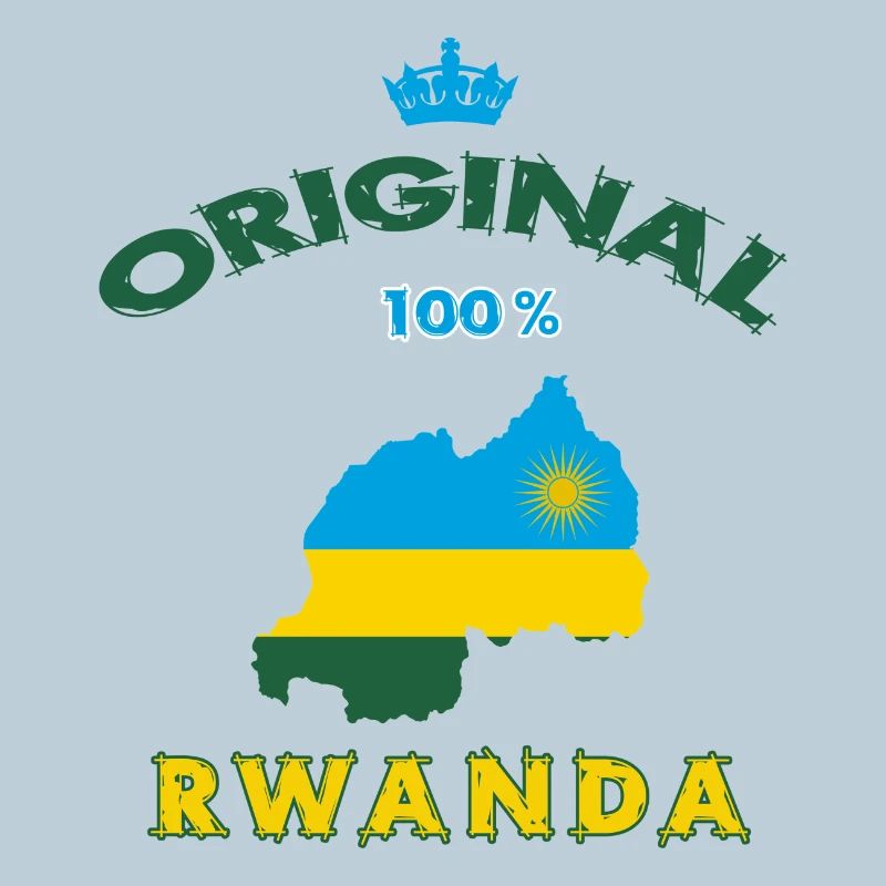 Ruanda Original 100% Flaggen Design