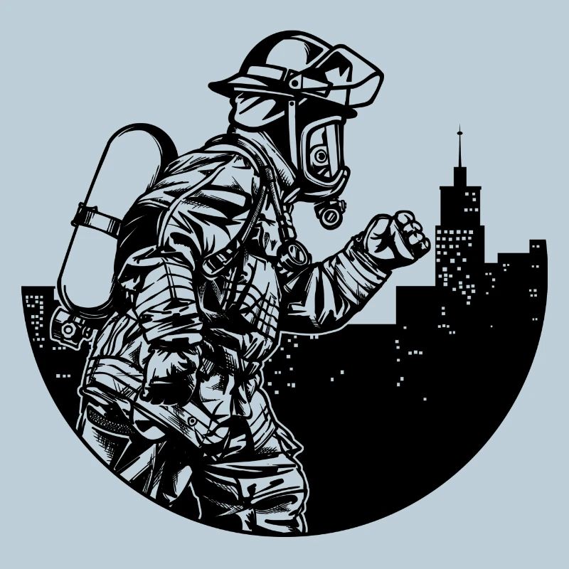 Travaux d’extinction de sauveteurs de pompiers professionnels