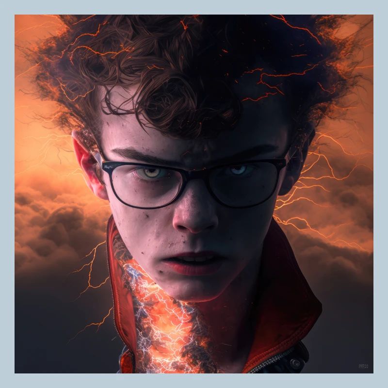 Portrait elektrik -  Éclairs et Feu Intérieur