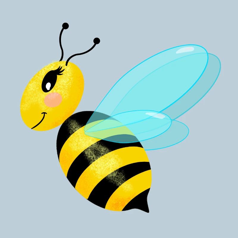 Abeille gracieuse voletant