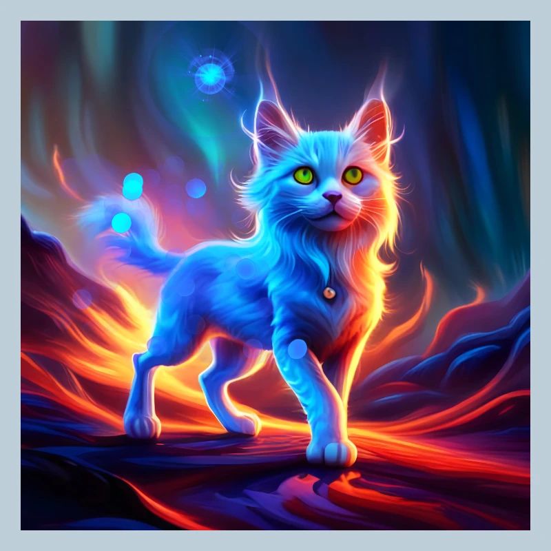Merveilleux chat bleu.