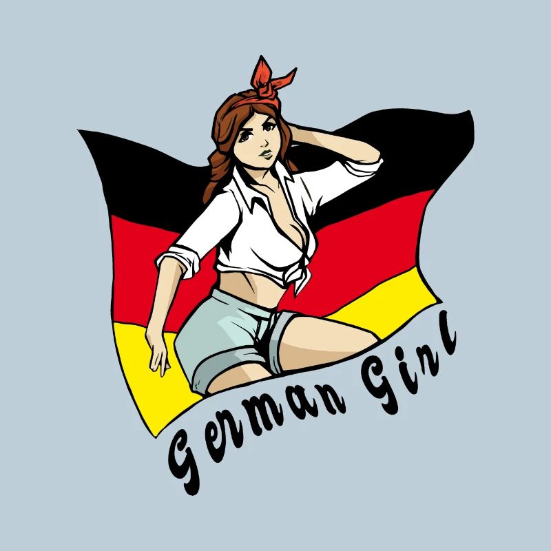 Deutschland Mädchen Flaggen Design