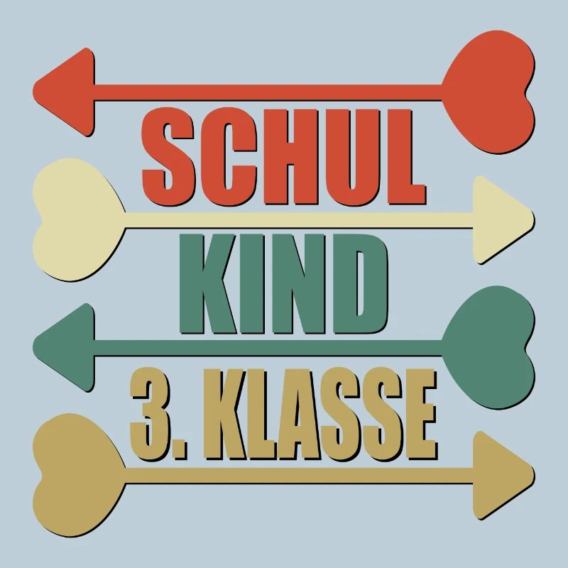 3. Klasse Grundschule RETRO SCHULKIND