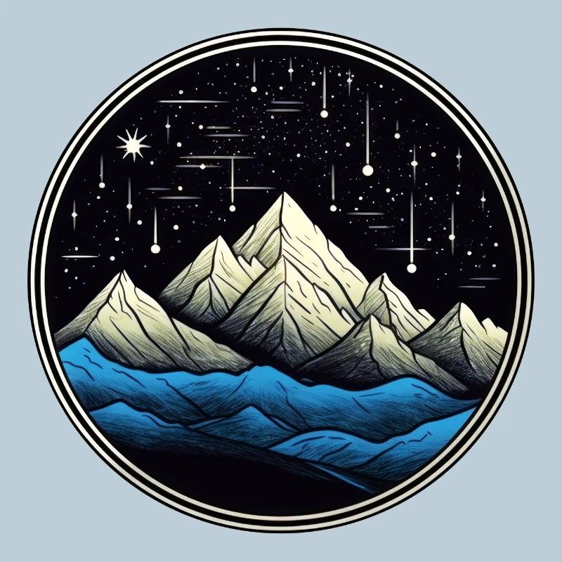 Starry Mountain Comet 01