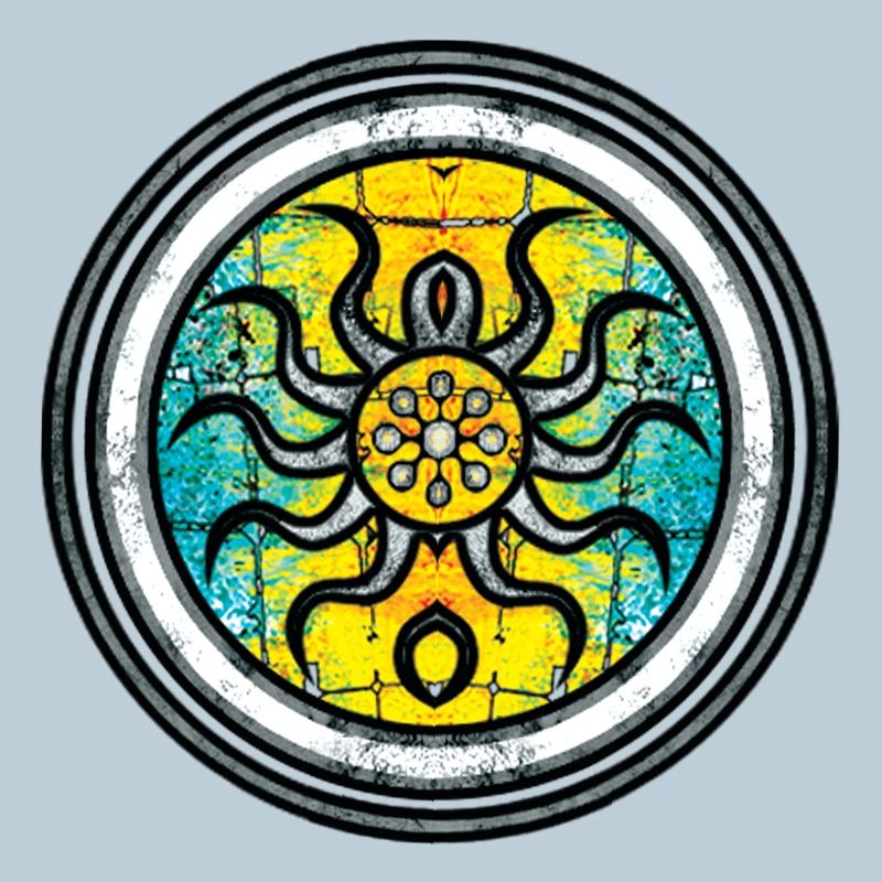 Abstract Krake mit Mandala-Muster