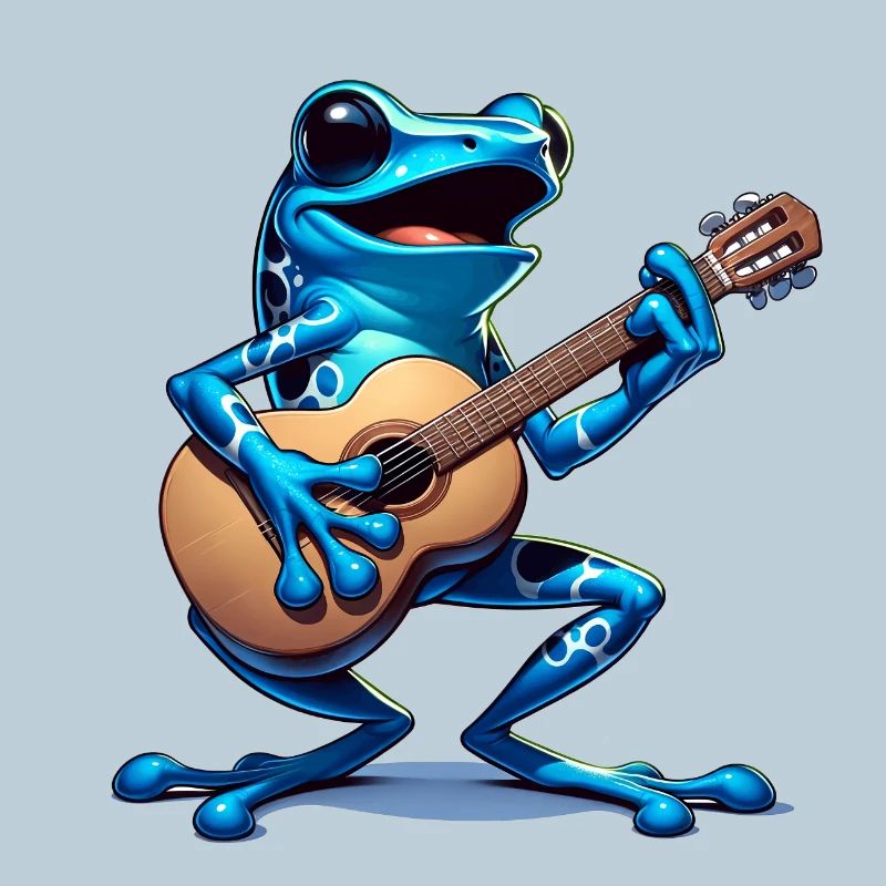 Poison dart frog guitar