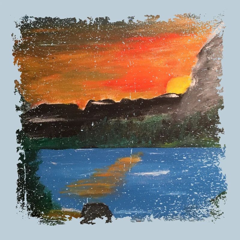 Voix du soir. Reproduction d’une véritable image peinte