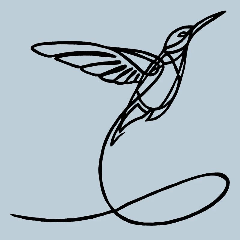 Oiseau étrange noir
