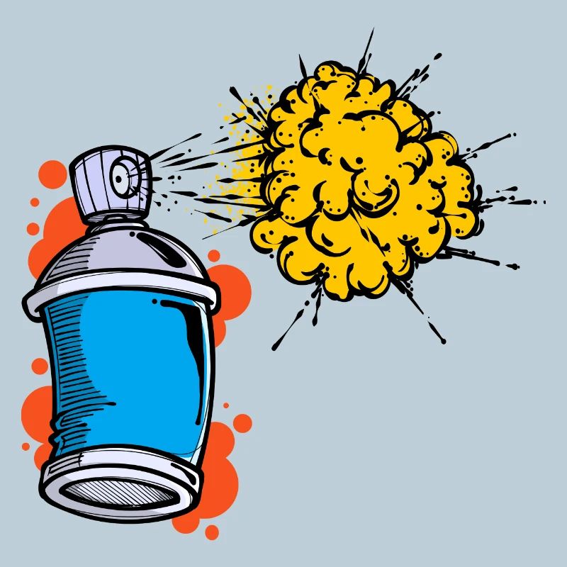 Zeichnen Illustration Graffiti Spraydose Sprayer