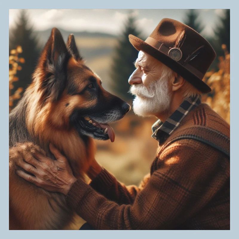 Deutscher Schäferhund Kunst