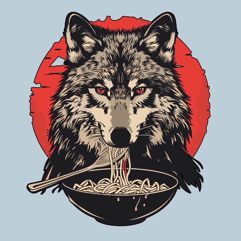 Nouilles ramen loup loup