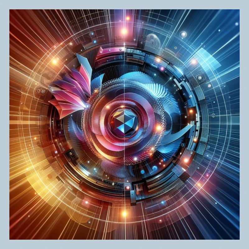 Future Fusion: holographischer und kreisförmiger Gradient