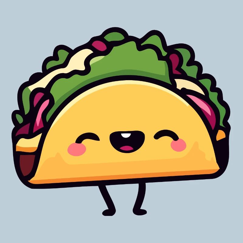 Fröhlicher Taco Toon