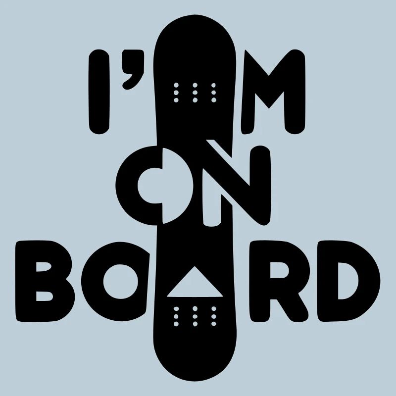 Ich bin an Bord -Snowboard