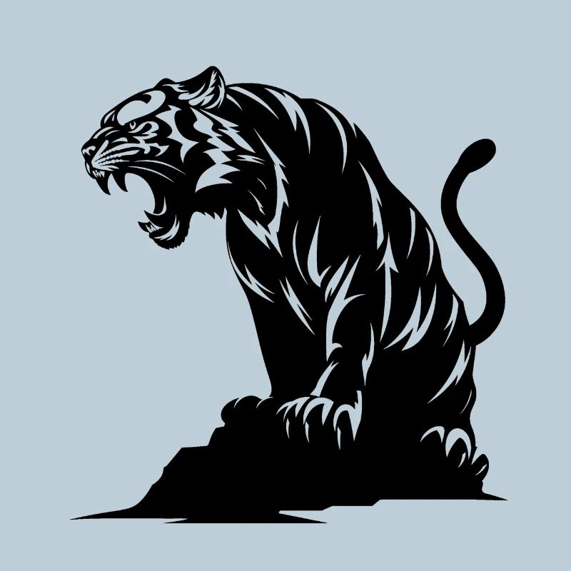 Tiger on a Rock