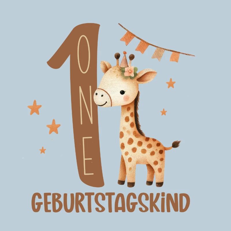 Erstes Geburtstagsgiraffe Design
