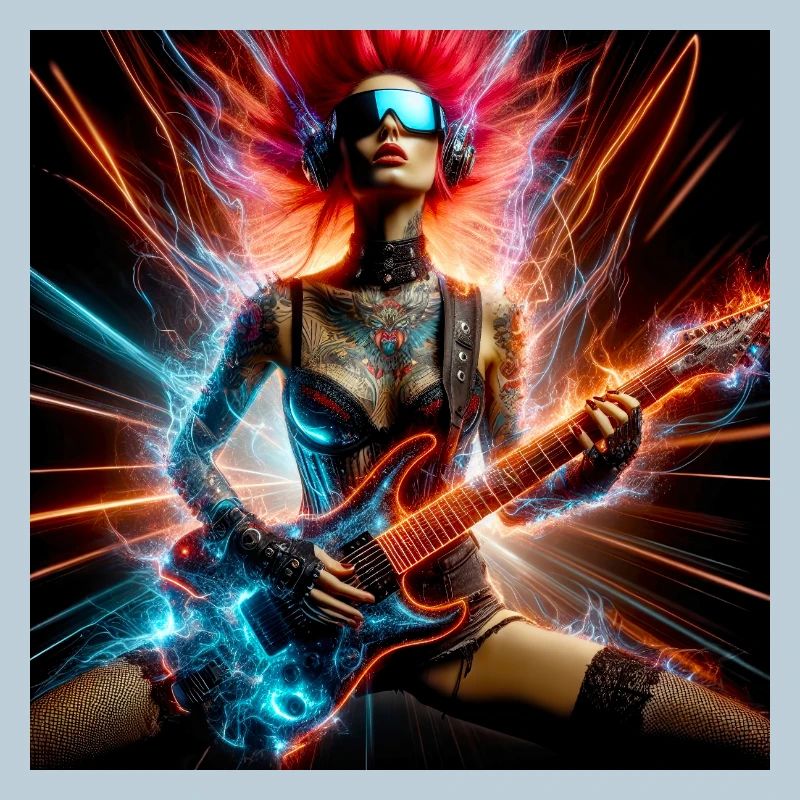 Cyberpunk-Rocker