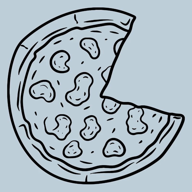 Dessin de pizza
