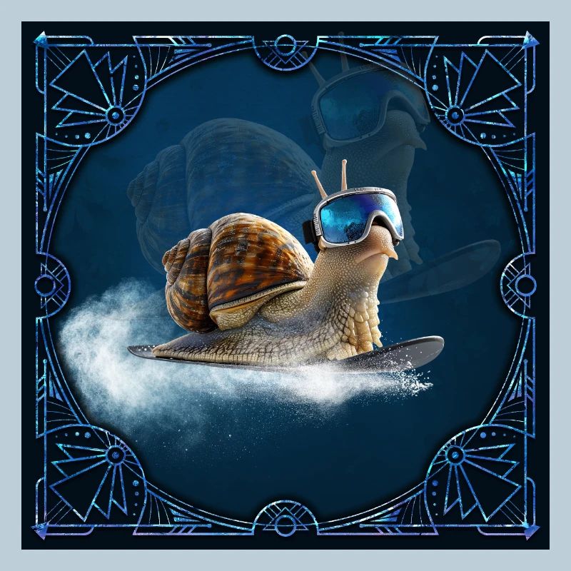 Plus cool que le reste, l’escargot de snowboard.