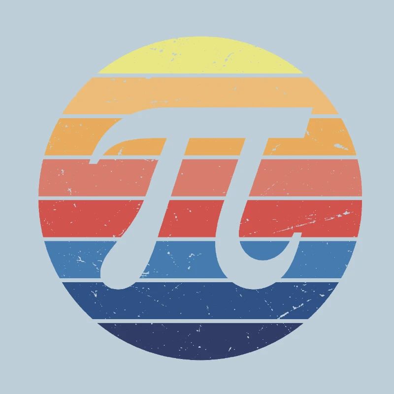 Math Pi Retro