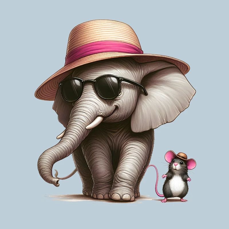 Elefant mit Maus