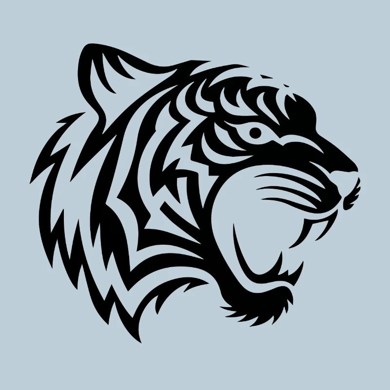 Black tribal tiger