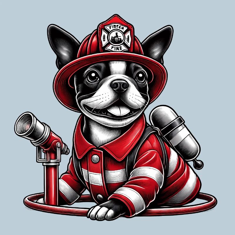 Bostie Pompier Chien