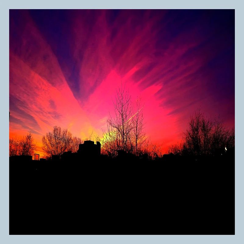 Sunset Violet Sunset Poster