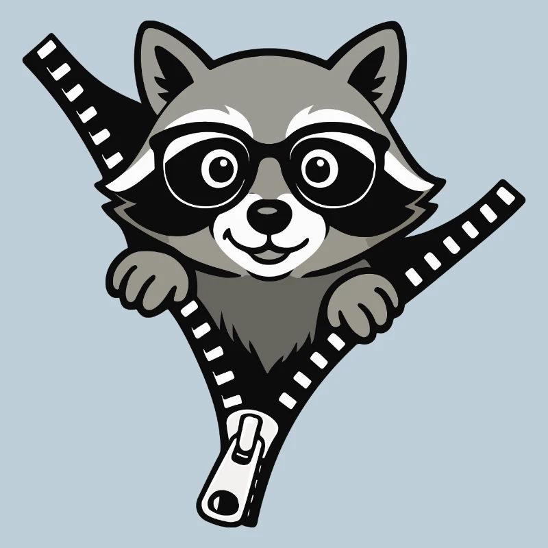 Neugieriger Waschbär