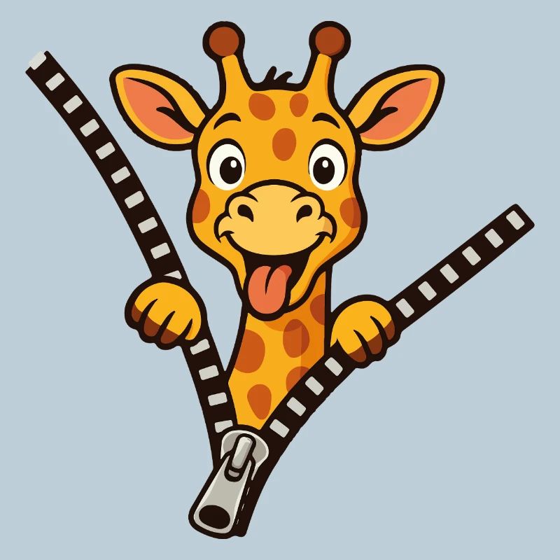 Freche Giraffe