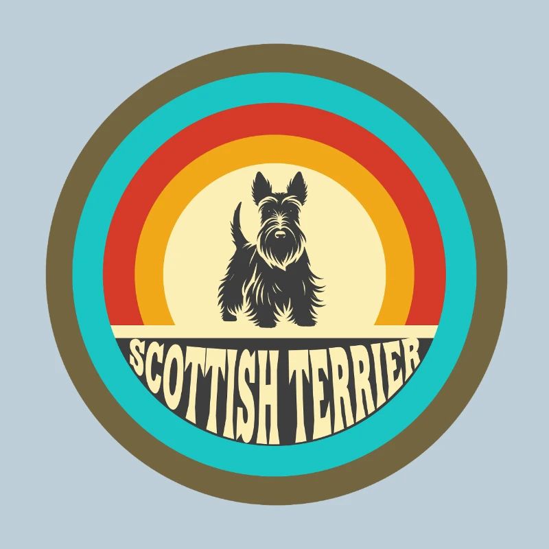 Scottish Terrier Vintage Design