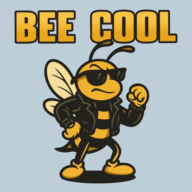 Bee Cool biker bi en veste en cuir