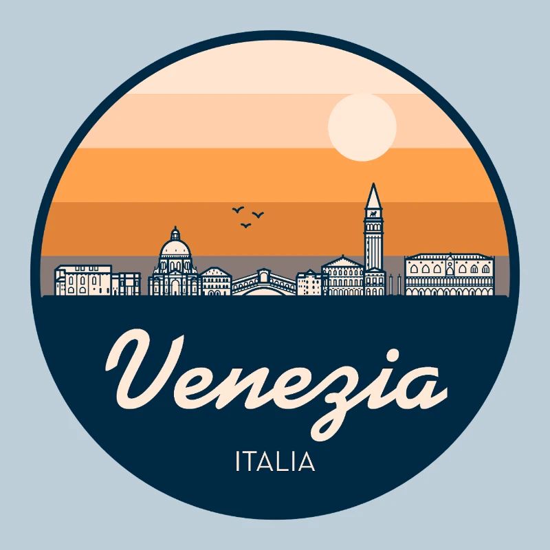 Venedig Skyline Silhouette