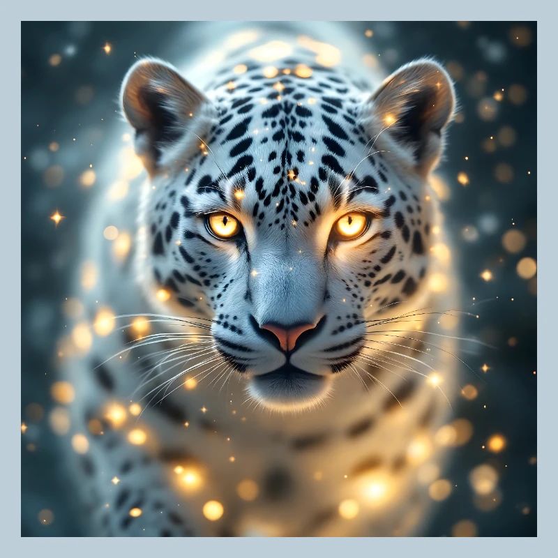 Power Animal White Leopard
