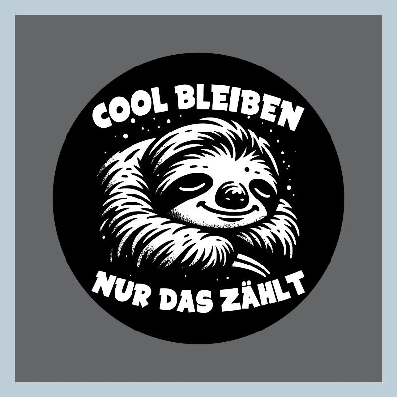 Faultier - immer cool bleiben - immer mit der Ruhe