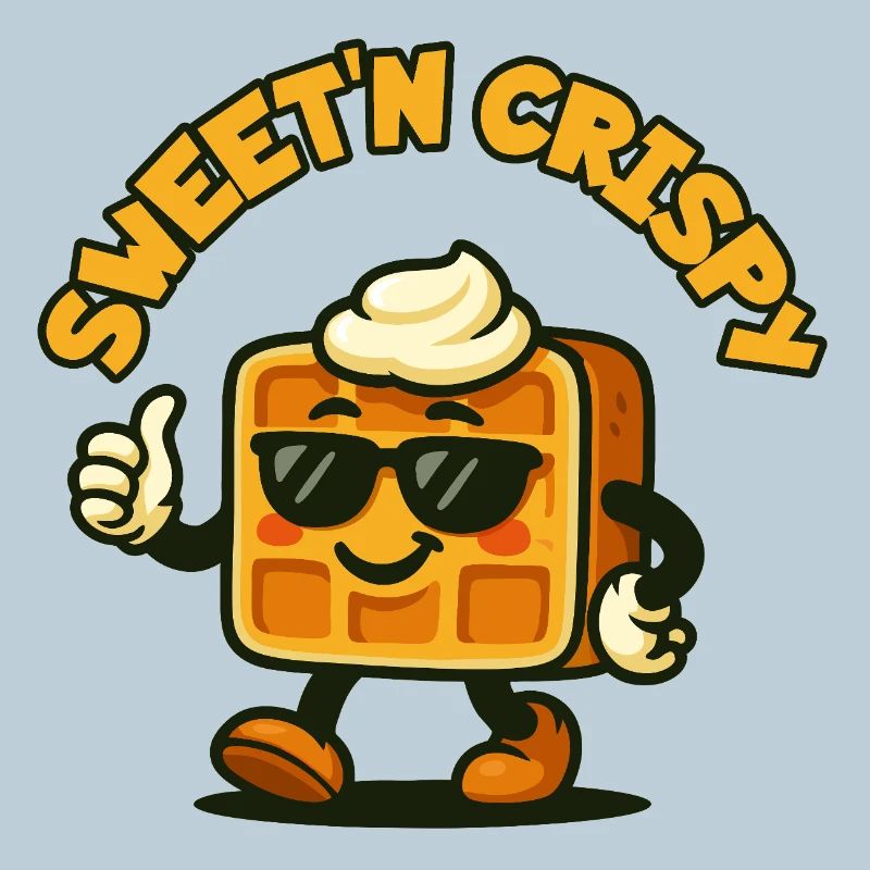 Sweet'n Crisp Waffle Mascot