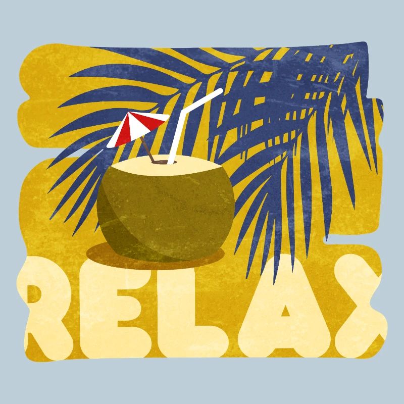 Relaxed, summer, comical, cocktail atmosphere